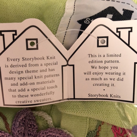 Storybook Knits Green Cardigan. NWT. M - Picture 11 of 13